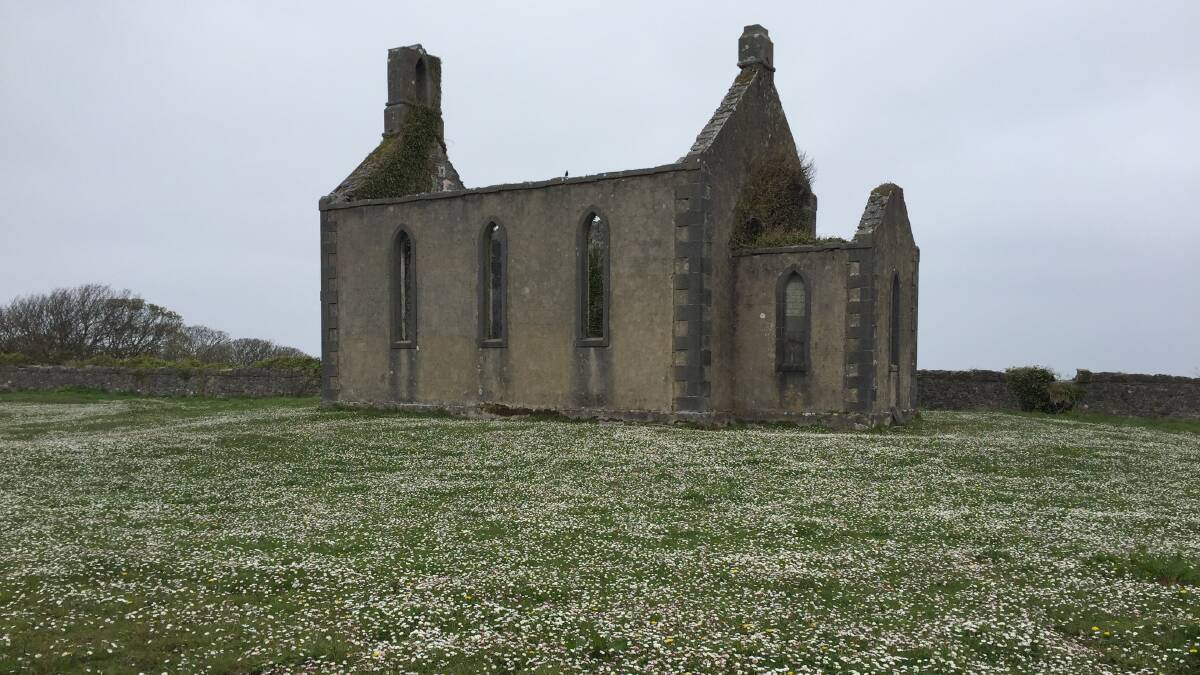 Abandoned Church of Ireland Church, Kilronan, Inis Mor. Photo: Kathy Sharpe