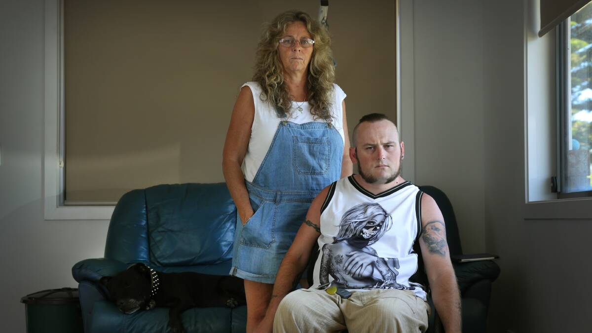 FED UP: Dawn Lhota with her son, Graham Roberts. Ms Lhota says the quality of Home Care has fallen away sharply since the service was privatised and taken over by Australian Unity. Photo: Marina Neil.
