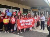 Intervene: Union president Angelo Gavrielatos said Nationals MP Dave Layzell had to choose between "the students and their educational wellbeing, or the Premier."