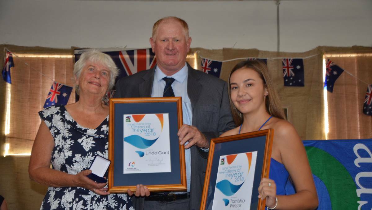 AN HONOUR: The 2018 Upper Hunter Citizen of the Year Linda Gant and Young Citizen of the Year Tarnisha Winsor at the Australia Day ceremony. Who will claim this year's awards?