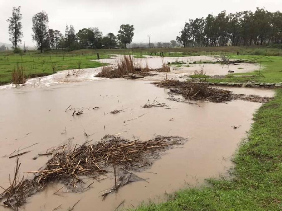 WELCOME SIGHT: Some parts of the Upper Hunter recorded upwards of 100mm of rain overnight on March 29 and while it was a welcome sight, state government financial assistance is now available for any damage caused. Photo: Megan Parker at Castlerock 