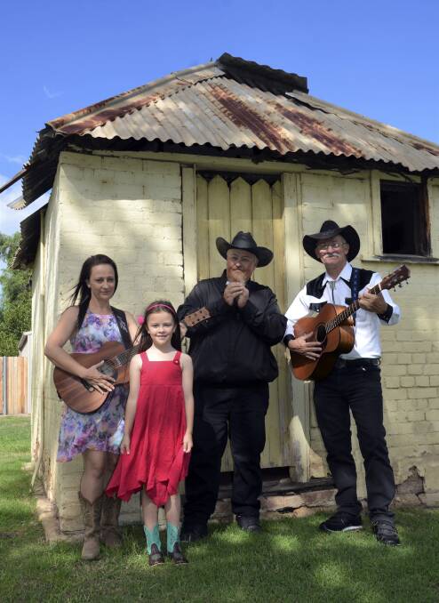 TASTE OF THE OUTBACK: Tracey Rowland, Ebonie, Troy Rowland and Bill Rowland are looking forward to bringing country music talent to the region this Sunday. 