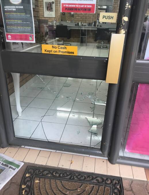 LOW ACT: Rachel's Hair and Beauty in Scone was broken in to on Tuesday night. Anyone with any information should contact Hunter Valley Police immediately. 