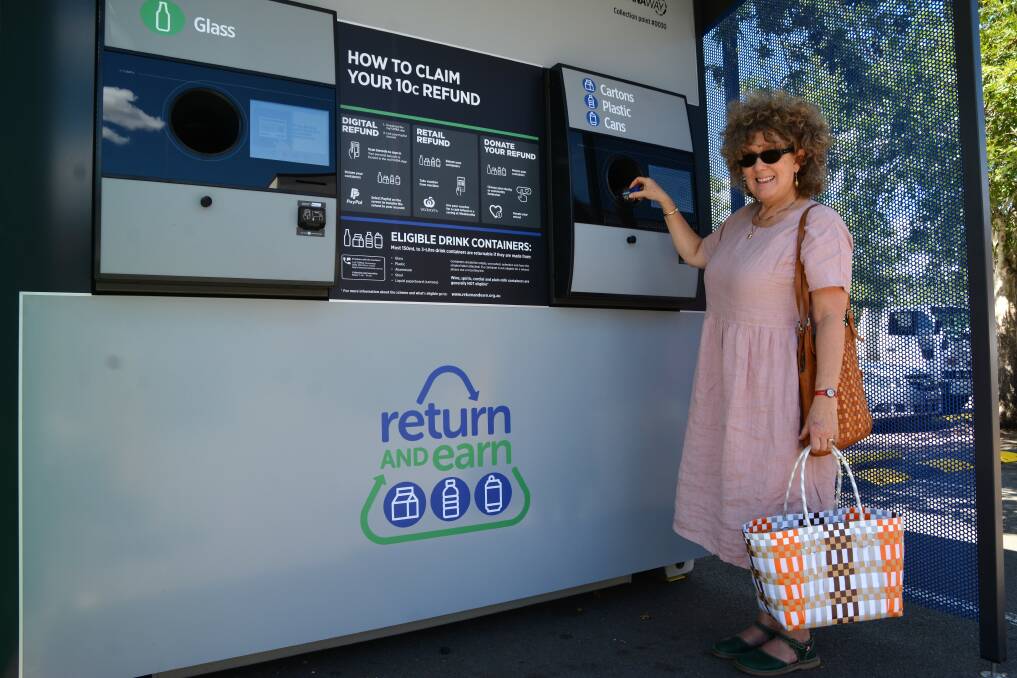 ROLLED OUT: Cr Sue Abbott says she looks forward to the Reverse Vending Machines being made available to everyone.