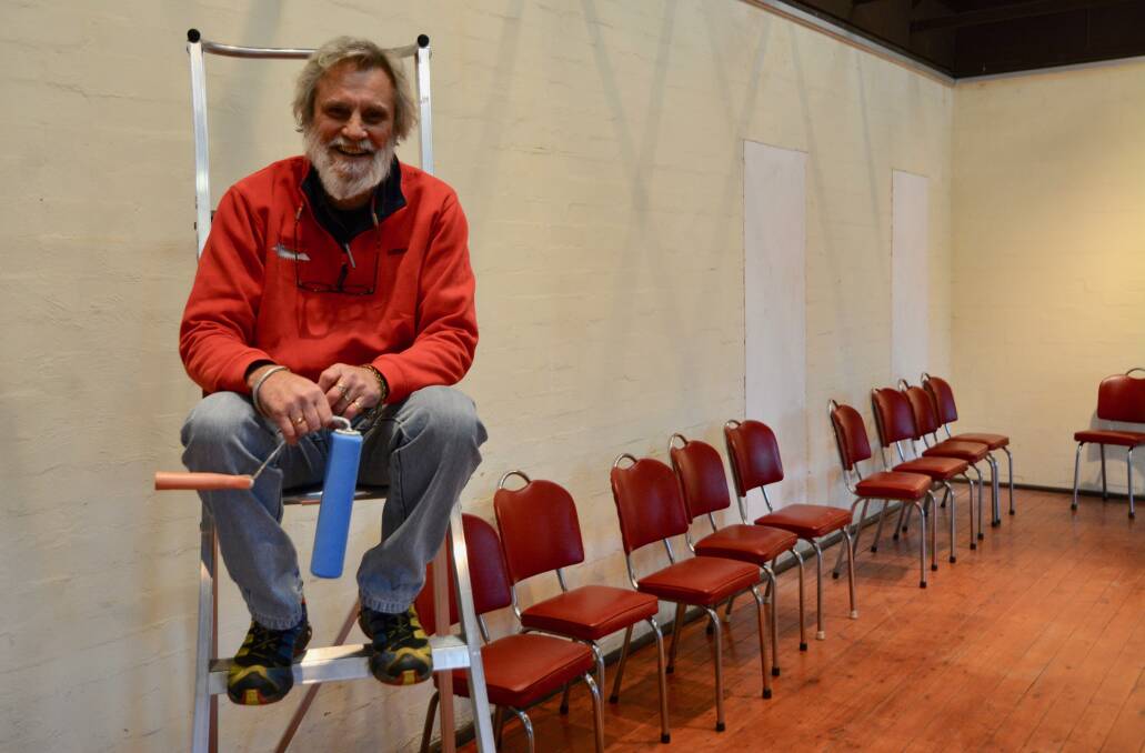PREPARATION FOR PRIZE: Scone Arts & Crafts secretary Roger Skinner is busy preparing the hall on Kingdon Street for the buzz and excitement of the 2019 Prize. 