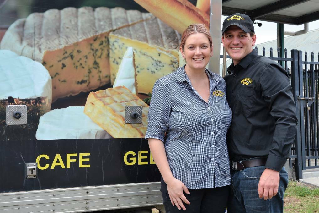 LOCAL FOOD: Husband and wife duo Jason and Annie Chesworth at their factory in Scone on Guernsey Street , Hunter Belle Dairy Co.