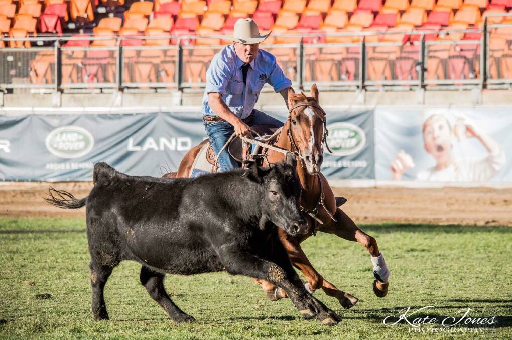 TOP FORM: Local competitor Adam Sadler placed equal second in the 2018 Royal Easter Show World Championship Campdraft. Photo: Kate Jones Photography