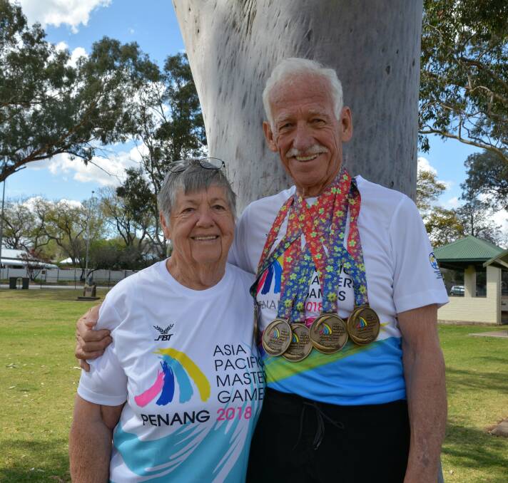 PASSIONATE: Murrurundi's Robin and Colin Stanford have returned from the Asia Pacific Masters Games in Penang, Malaysia.