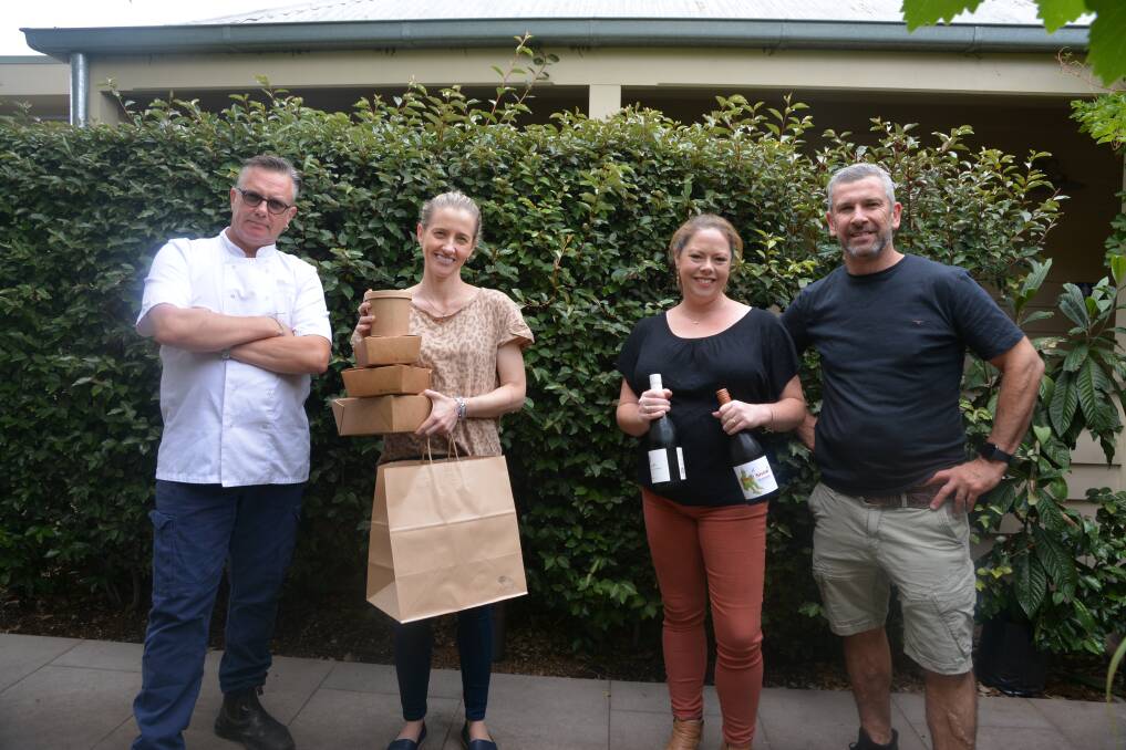 ADAPTING TO CHANGE: The Cottage Scone owners Colin and Tammy Selwood and the Belmore Hotel Scone's Romy and Andrew Kelaher have had to make some quick decisions to adapt to the unprecedented and ever-changing times. 
