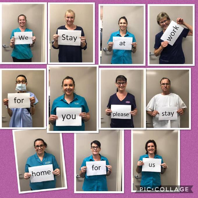STAYATHOME: The team at Scone Medical Practice share an important message with the community to help stop the spread of COVID-19. 