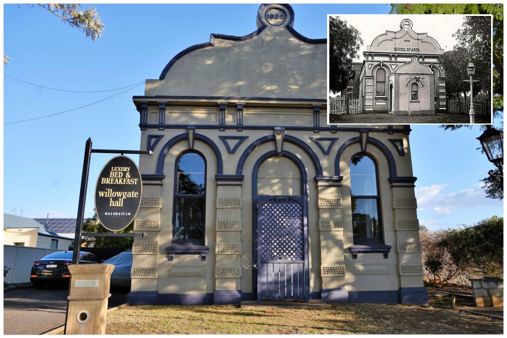 THEN AND NOW: The Willowgate Hall Luxury Bed and Breakfast boasts luxury and history. Built in 1873, the building functioned as the Scone School of Arts from 1868 - 1916. 