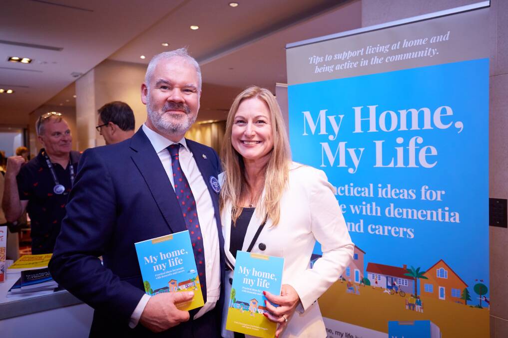 LAUNCH: Colm Cunningham and Natalie Duggan ahead of the My home, my life book event in Scone. Photo: Supplied
