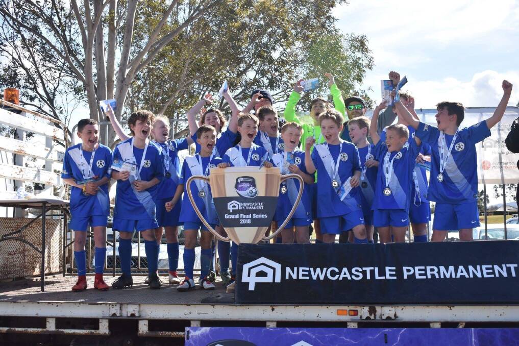 SUCCESS: The Scone FC Mustangs Under 12s claimed the Hunter Valley/Newcastle/Lake Macquarie Interdistrict finals title at the weekend. Photo: Supplied