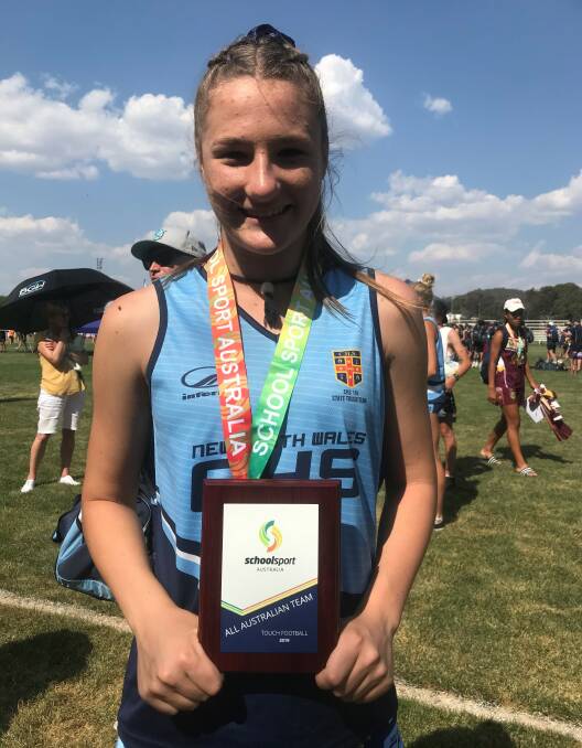 ACCOLADES: 15-year-old Tyla Brown was one of five NSW players to be selected in the Australian merit team.