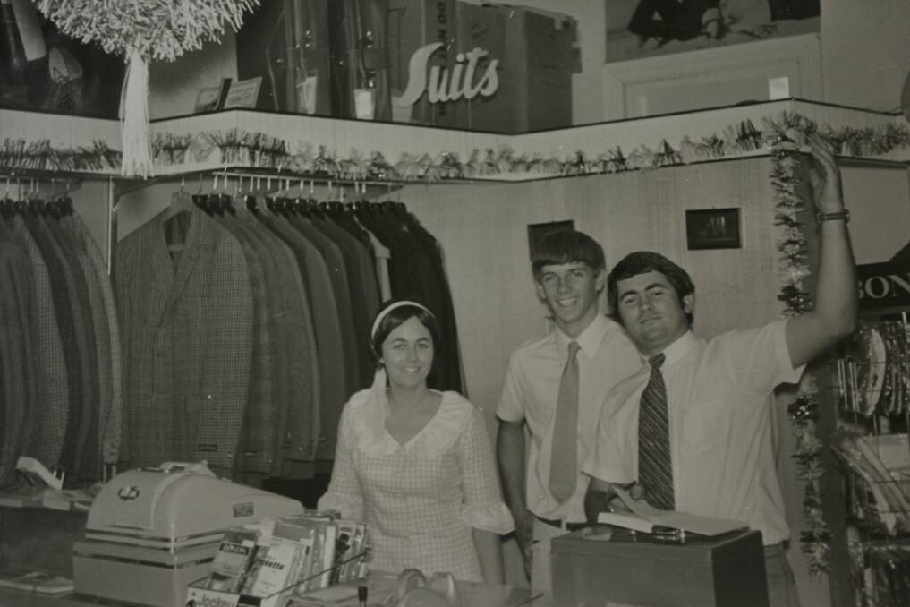 A MOMENT IN TIME: "Christmas 1969" Jan Serhan, her brother Ross Croker and Phillip Noonan.