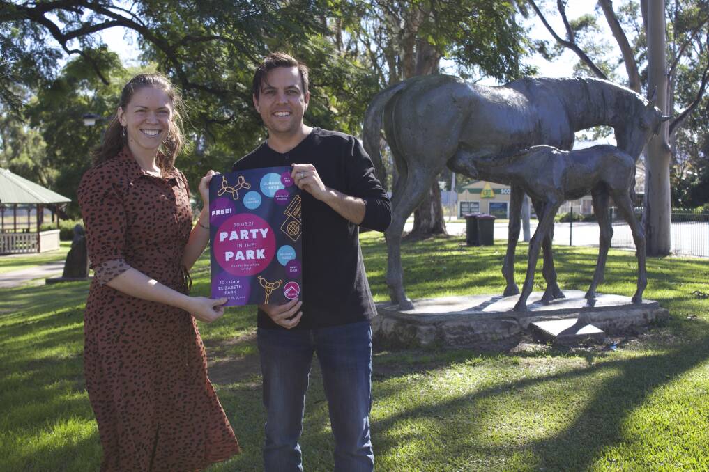OPEN INVITATION: Andrew and Rebecca Murray, Location Leaders of Beyond Church Scone, are inviting the whole community to "party in the park" this month. Photo: Supplied