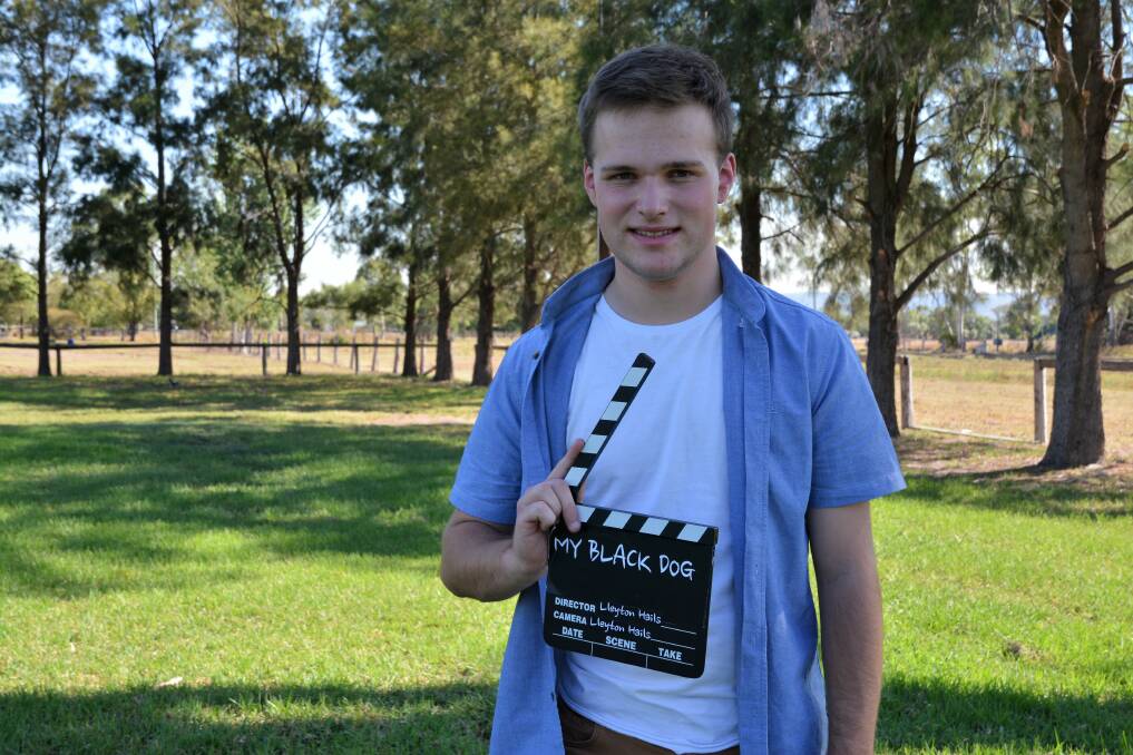 PASSION:  Director Lleyton Hails is inviting the community along to the World Premiere of his latest film 'My Black Dog'. 