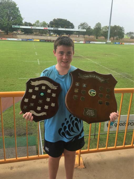 WINNER: Bailey Park with the Phil Waugh Shield for National Championship Winner and the Ella Shield for winner between NSW and NT.