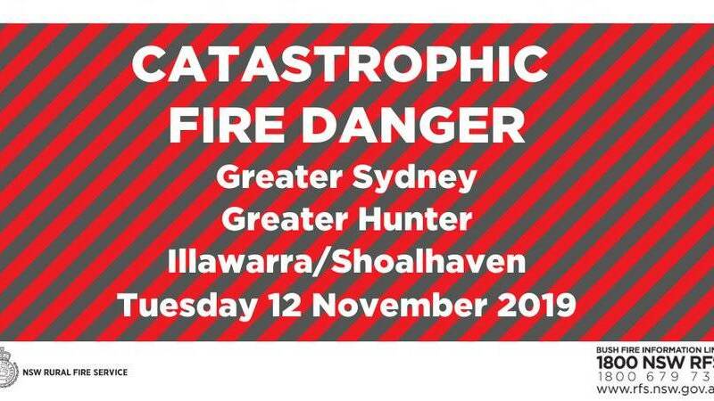 Information regarding Tuesday's catastrophic bushfire danger