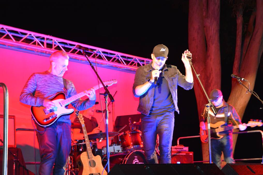 ROCK ON: Rising Australian country star Casey Barnes took to the stage in Scone on Saturday night at a free concert for the community.