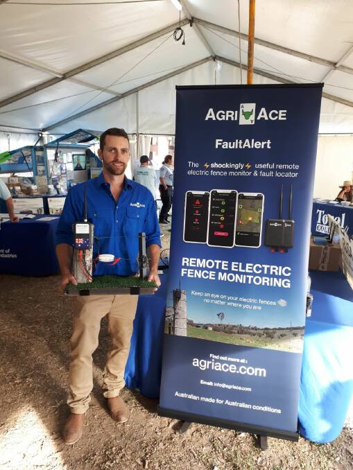 SMART TECHNOLOGY: Scott Glover of AgriAce with his remote electric fence monitoring system. 
