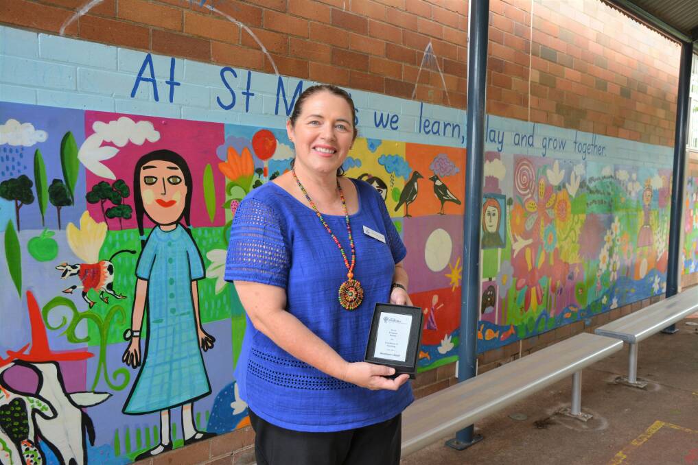 DEDICATED TEACHER: St Mary's Primary School Scone teacher Monique Lloyd has dedicated her teaching career to the Upper Hunter region and this was recognised on Tuesday with a special award. 