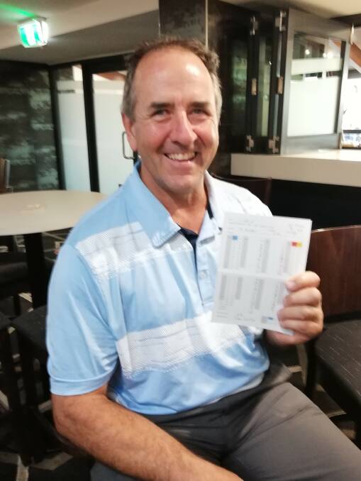 Mick Alsleben was all smiles after setting course record at Scone Golf Course on May 1, 2021.