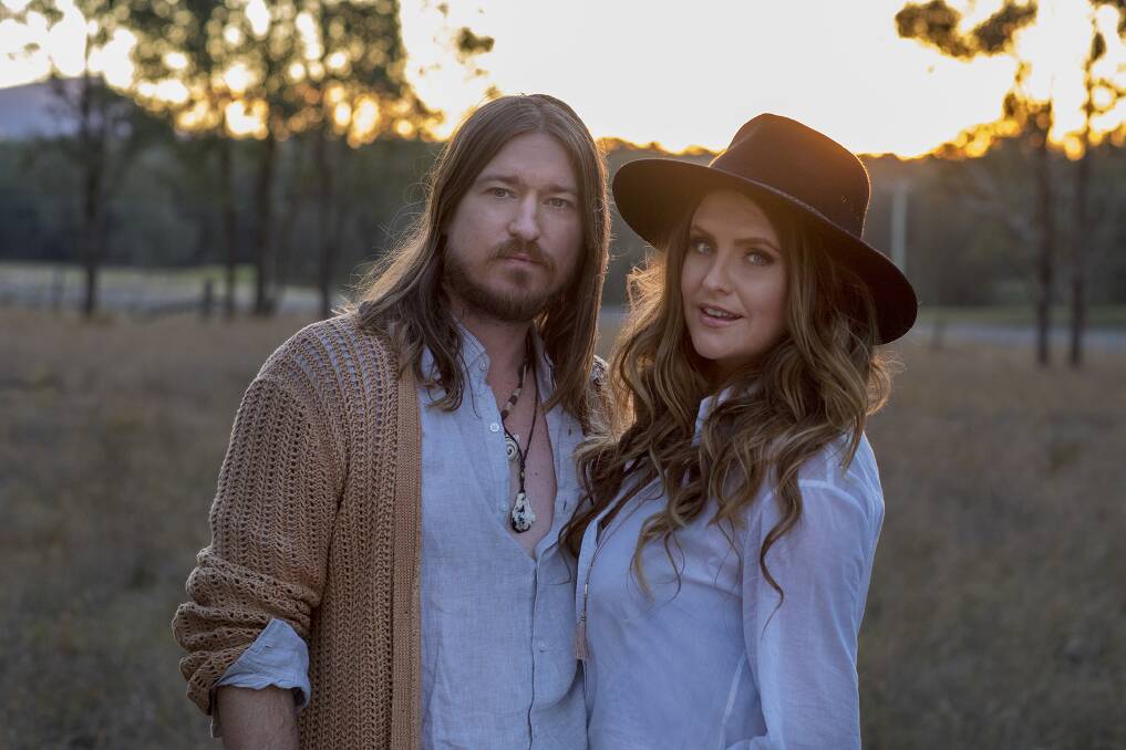 STAR DUO:  Country music power couple Adam Eckersley and Brooke McClymont will perform at The Belmore Hotel in Scone on Firday May 3. Tickets are $30. Photo: Supplied