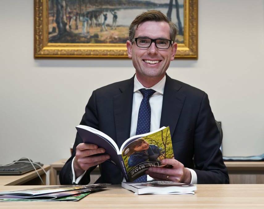 NSW treasurer Dominic Perrottet handed down the 2018/19 state budget in Sydney on Tuesday. 