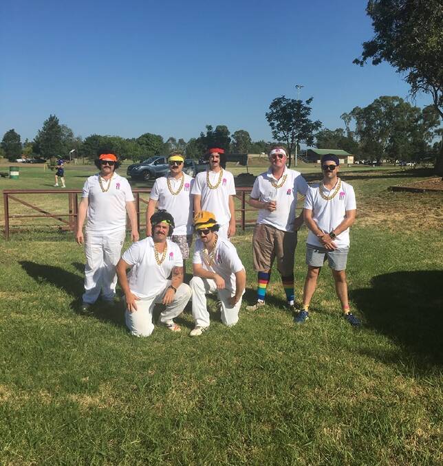 DRESS UP: Last year a group of Dennis Lillee enthusiasts showed their appreciation for the bowling legend.
