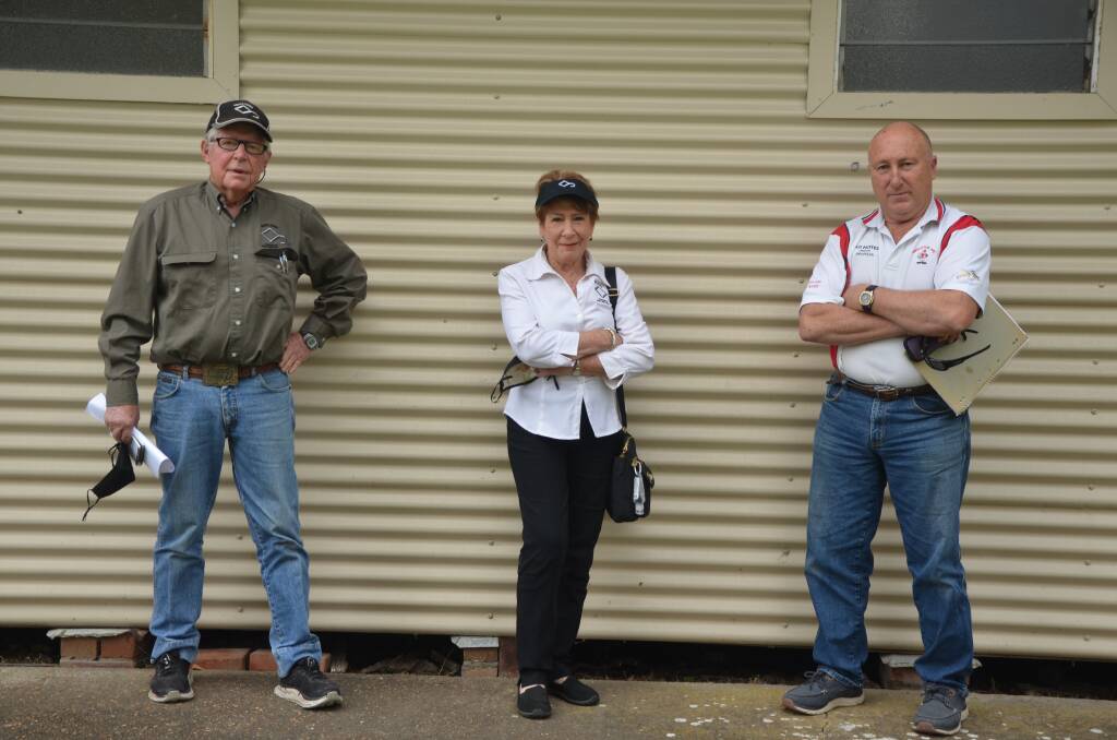NOT CONVINCED: Hunter residents Ian and Margaret Bailey (left and centre) and Rowan Vincon are apprehesive about the Hunter Gas Pipeline project.