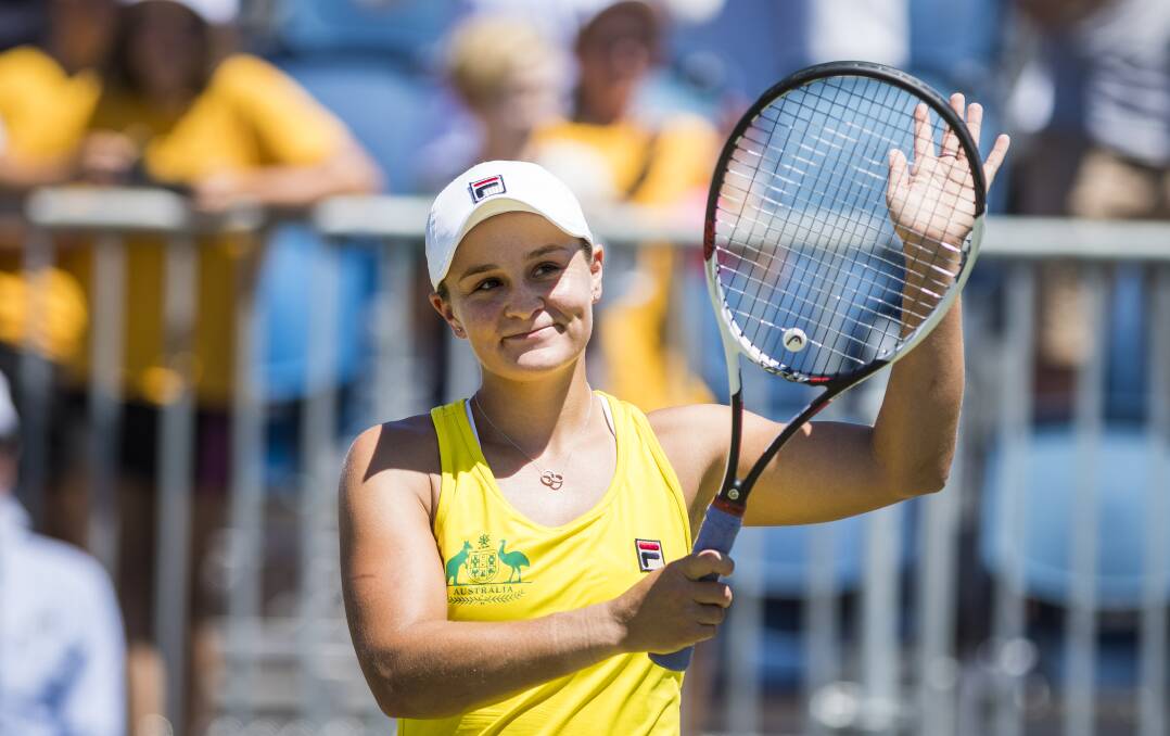 Ashleigh Barty, who was named the 2020 Young Australian of the Year on Saturday night. Picture: Dion Georgopoulos