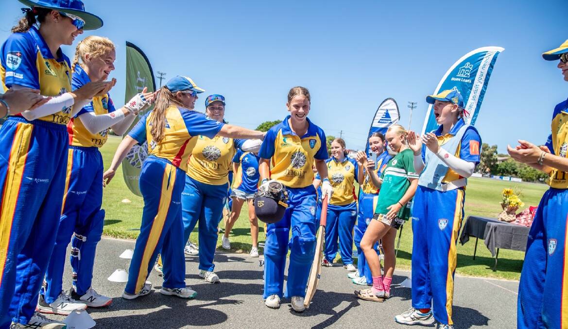 Greater Hunter Coast celebrate Brewer Shield victory at Townson Oval on Sunday. Pictures by Andrew McCrae