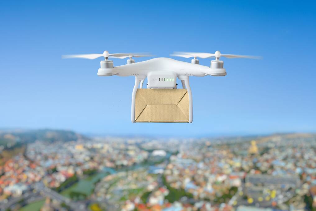Drones could be the way of the future for faster delivery services. Picture: Shutterstock.