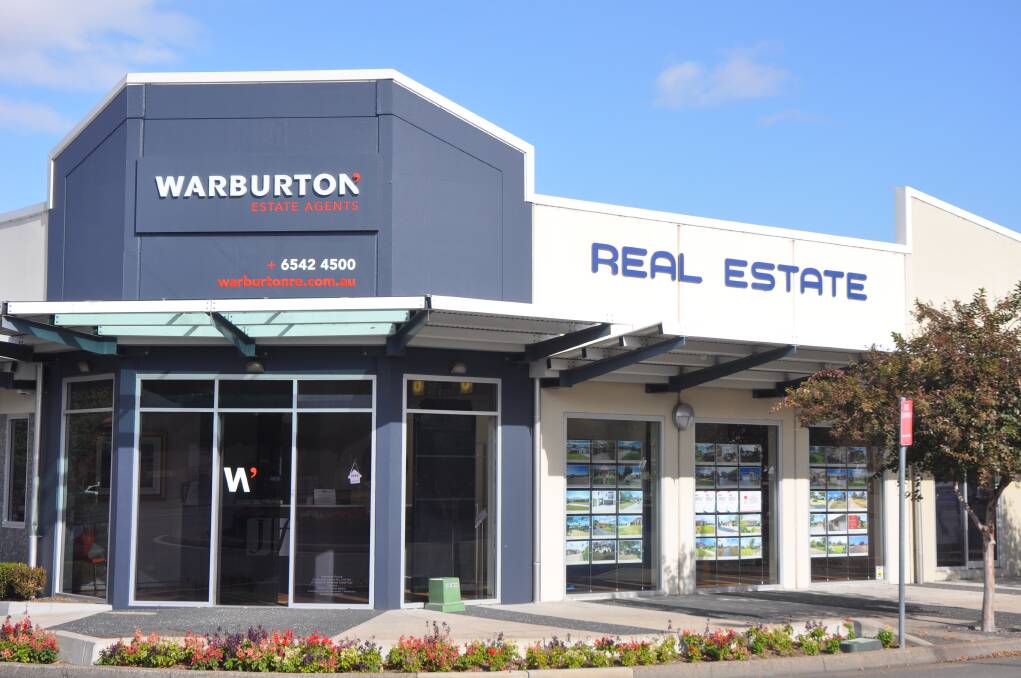 New Look: The Warburton Real Estate office in Muswellbrook sporting the new branding offers a smart and attractive front for the property experts.