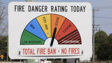 NEW LOOK: Fire danger signs with the six ratings will be updated and simplified from September 1, 2022. The new signs will have four categories - moderate, high, extreme and catastrophic.