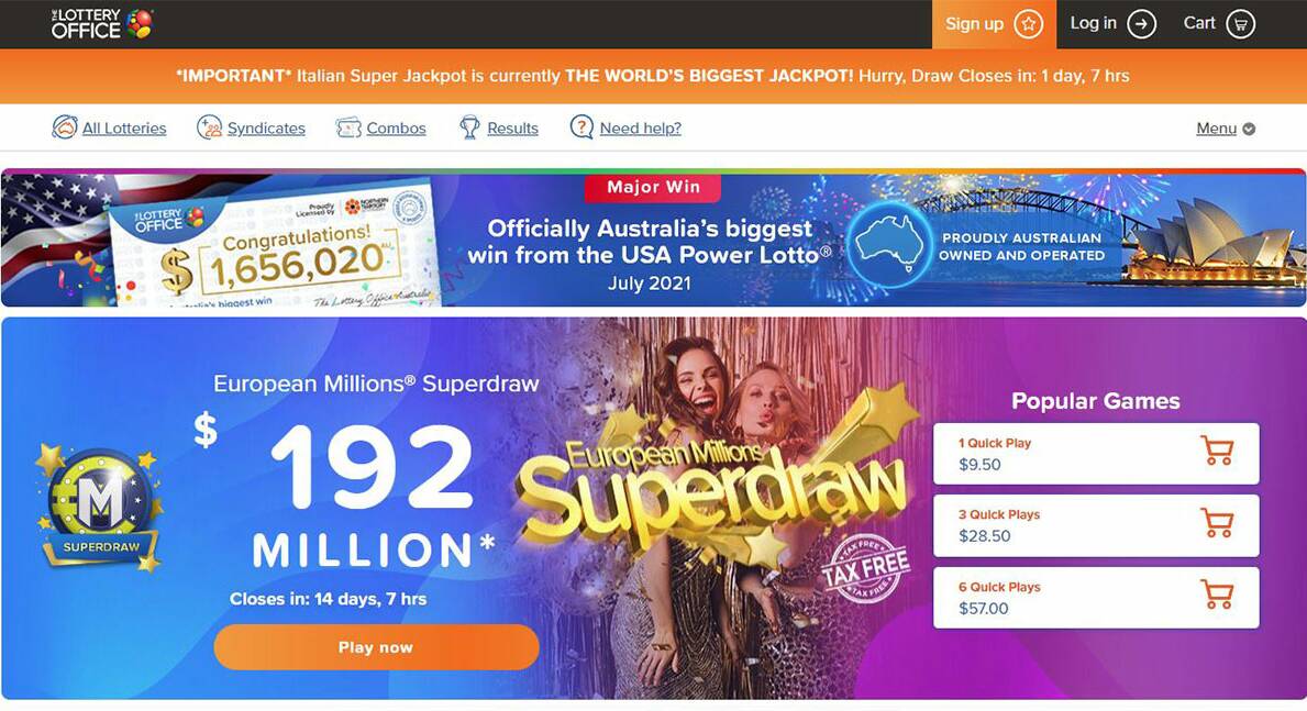 European Millions Superdraw jackpot only comes around three to four times a year, making it one of the rarest jackpots available. 