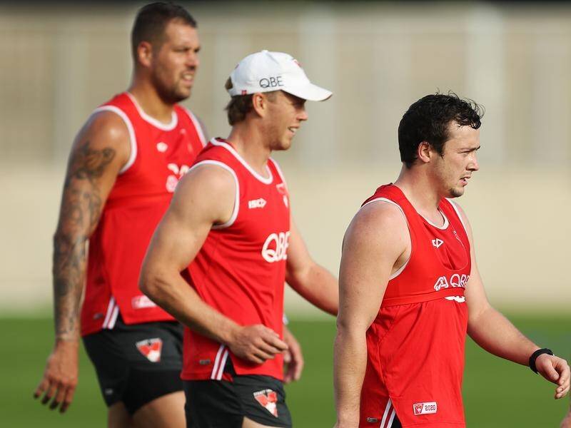 Sydney were back in group training on Monday with the AFL restart just weeks away.