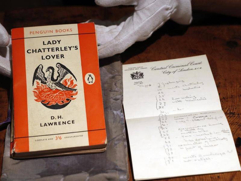 The tattered copy of Lady Chatterley's Lover includes notes from DH Lawrence's wife Dorothy.
