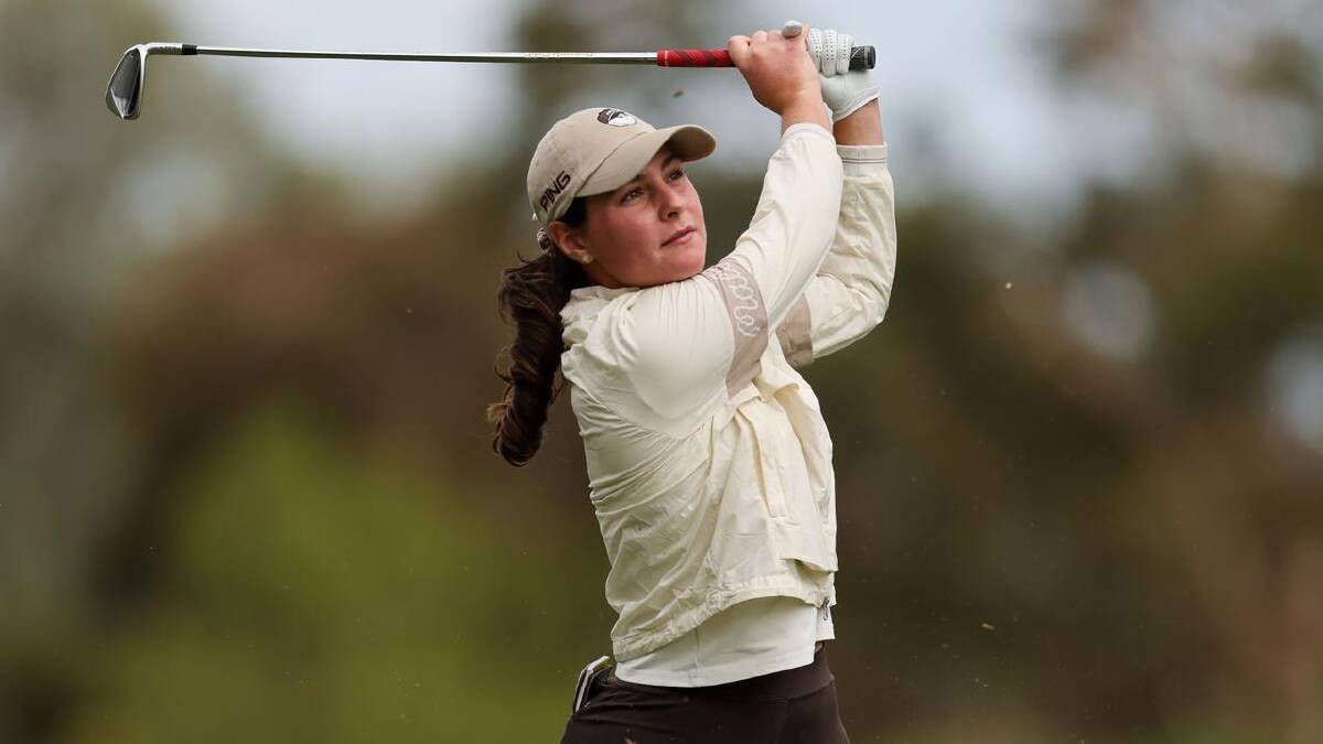 Darcey Harry during her superb opening round 66 at the Women's Australian Open at Kooyonga. (Matt Turner/AAP PHOTOS)