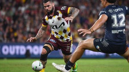 Brisbane skipper Adam Reynolds orchestrated a 38-12 win over North Queensland. (Jono Searle/AAP PHOTOS)