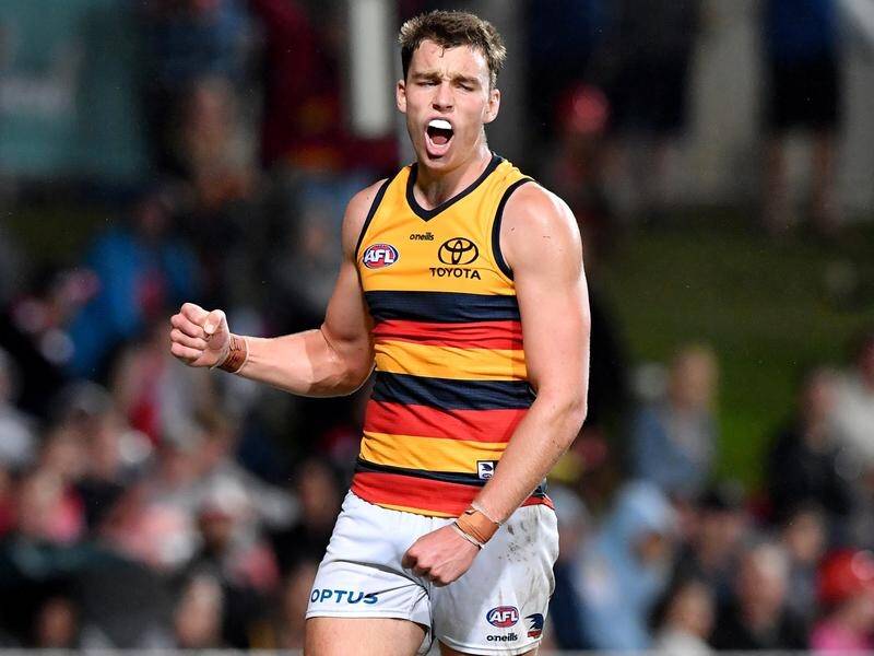 Riley Thilthorpe booted a stunning late goal to seal Adelaide's six-point win against St Kilda.