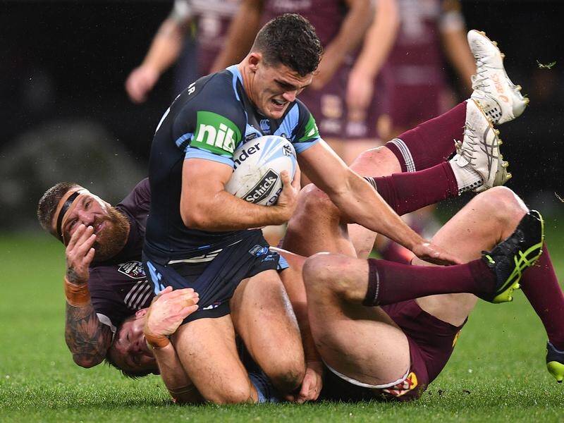Nathan Cleary has an ankle injury and is fighting to be fit for the State of Origin decider.