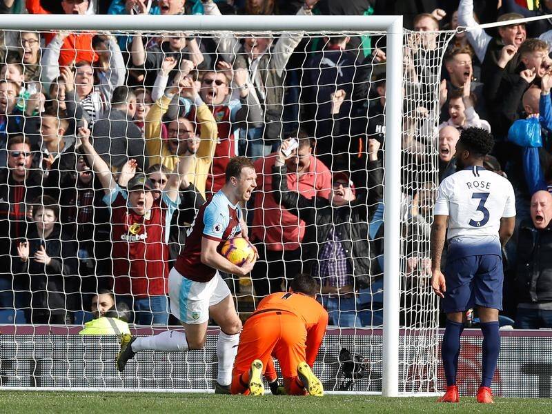 Burnley's Ashley Barnes scored the winner in his side's 2-1 win over Spurs at Turf Moor.