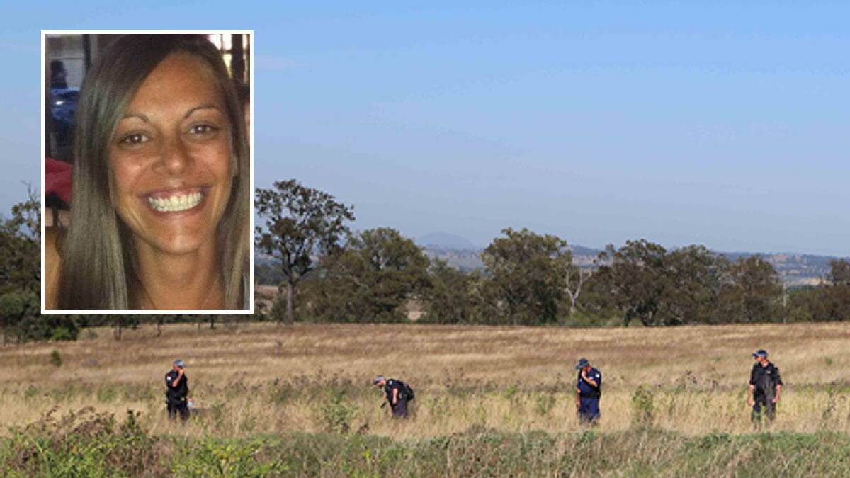 OPERATION: Police search for clues behind the disappearance of Carly McBride near Muswellbrook.