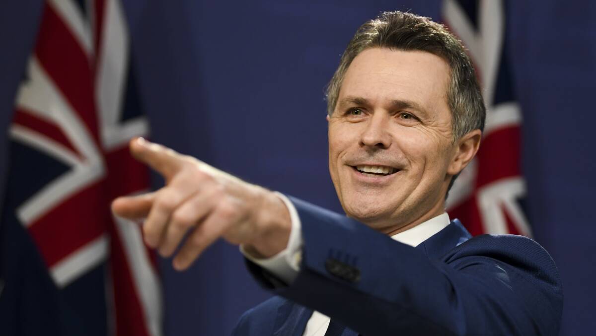 Labor's campaign spokesman, Jason Clare, fronted reporters in Sydney on Friday morning. Picture: AAP